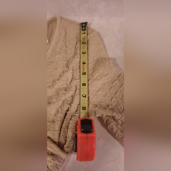 Cider Beige Long Sleeve Wrap Dress - Picture 3 of 11